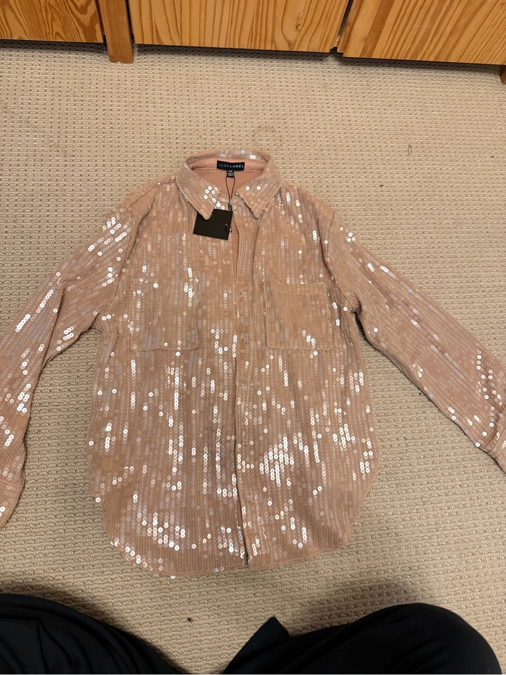 Jluxlabel Sequin Shirt NWT - Picture 2 of 3